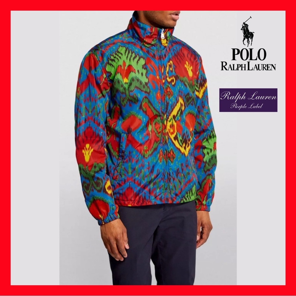 $1995 Ralph Lauren Purple Label Kellen Nylon Reversible Jacket Mens Size Medium